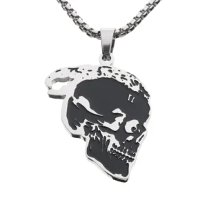 XXXTENTACION skull Hip Hop Rapper Pendant Chain Necklace