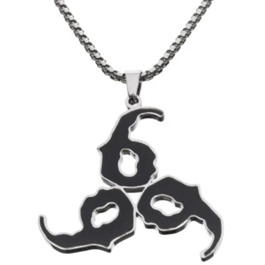 Juice WRLD 999 skull Hip Hop Rapper Pendant Chain Necklace