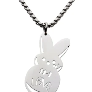 lil peep rabbit Hip Hop Rapper Pendant Chain Necklace