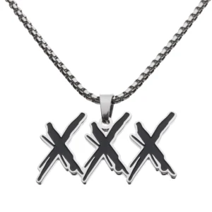 XXXTENTACION XXX Hip Hop Rapper Pendant Chain Necklace
