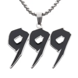Juice WRLD 999 V2 skull Hip Hop Rapper Pendant Chain Necklace