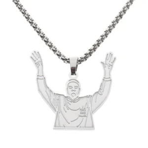 Kanye West yeezus I Feel Like Pablo Hip Hop Rapper Pendant Chain Necklace