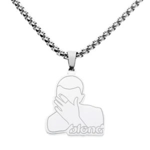Frank Ocean BLONDED Hip Hop Rapper Pendant Chain Necklace