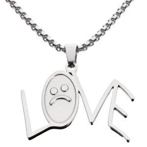 lil peep LOVE Hip Hop Rapper Pendant Chain Necklace